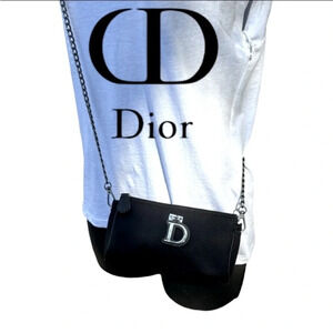 Parfums Christian Dior Pouch “D” Logo Bag+Unbranded Gunmetal Crossbody